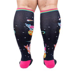 Sock It To Me Space Cats Stretch Knee High Adult Socks