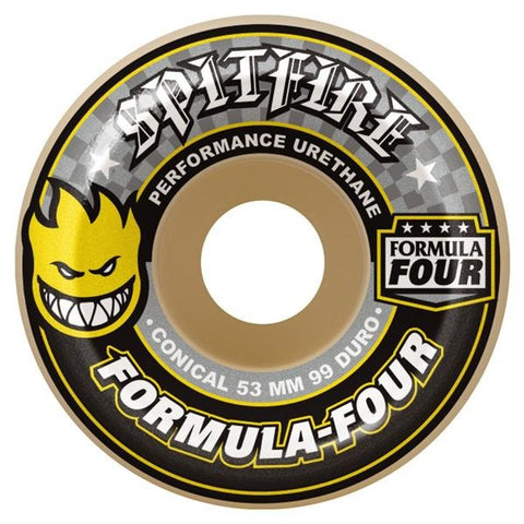 Spitfire Formula 4 Conical 53mm 99a Skateboard Wheels