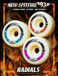 Spitfire Formula 4 Radials 93D Skateboard Wheels advert