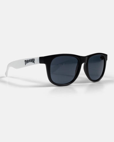 Thrasher Logo White Sunglasses