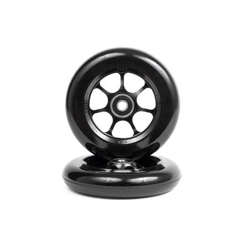 Tilt Durare Spoked 110mm x 24mm 88a Black Scooter Wheel