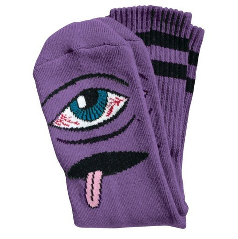 Toy Machine Bloodshot Eye Purple Socks
