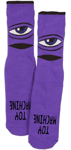 Toy Machine Youth Sect Eye Purple Socks