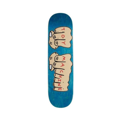 Toy Machine Fists Blue Stain 7.75 Skateboard Deck