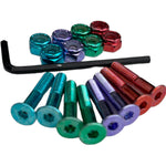 Trinity Multi Colour Anondized 1" Skateboard Hardware