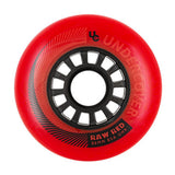 UC Raw Red 80mm 85a 4 Pack Rollerblade Wheels