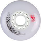 UC Vortex White Smoke 80mm 85a 4 Pack Rollerblade Wheels