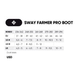 USD Farmer Pro Boot Size-Chart