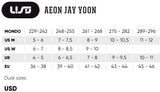USD Aeon 60 Yoon Rollerblades Size Chart