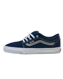 Vans Skate Chukka Low Sidestripe Navy Grey Skateboard Shoes side view