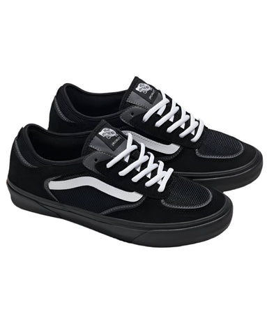 Vans Skate Rowley Black White Black Skateboard Shoes