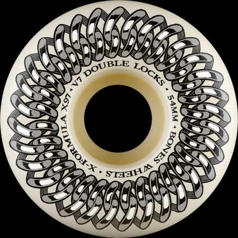 Bones X Formula Double Lock V7 54mm/97a Skateboard Wheels