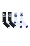 Xlarge Classic OG Black White 4 Pack Socks