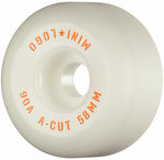 Mini Logo A-Cut Hybrid White 58mm 90A Skateboard Wheels