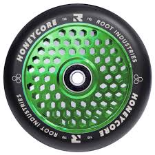 Root Industries Honey Core 120mm Black Green Scooter Wheel Single