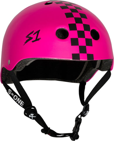 S-One Lifer Helmet Pink Gloss/Black Checkers