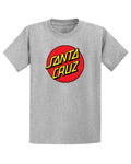 Santa Cruz Classic Dot Front Grey Tee