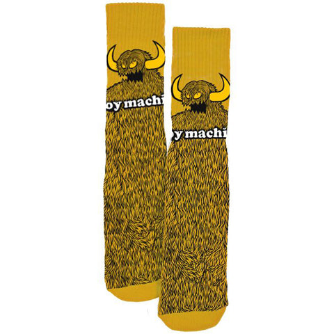 Toy Machine Furry Monster Mustard Socks