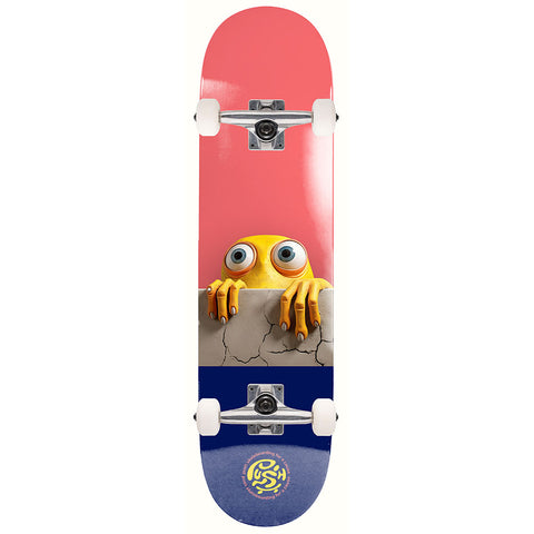 Push Peek Over Salmon Blue 7.0" Complete Skateboard