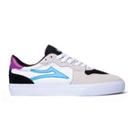 Lakai York White Black Suede Skate Shoes