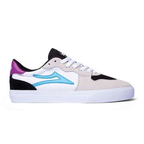 Lakai York White Black Suede Skate Shoes