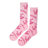 Thrasher Gonz Logo Pink Socks
