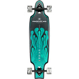 Globe Prowler Mid Green Flames 34 Complete Longboard