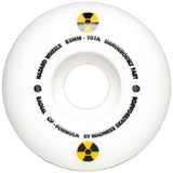 Hazard Swirl CP White 53mm 101a Skateboard Wheels