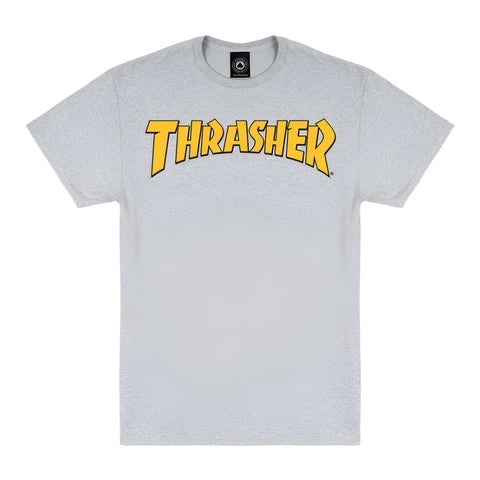 Thrasher Cover Logo Ash Grey Tee