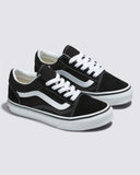 Vans Old Skool Black/True White Kids Skateboard Shoes