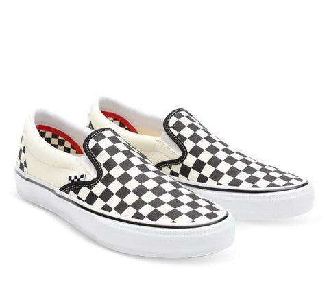 Vans Skate Slip-On Pro Checkerboard Skateboard Shoes