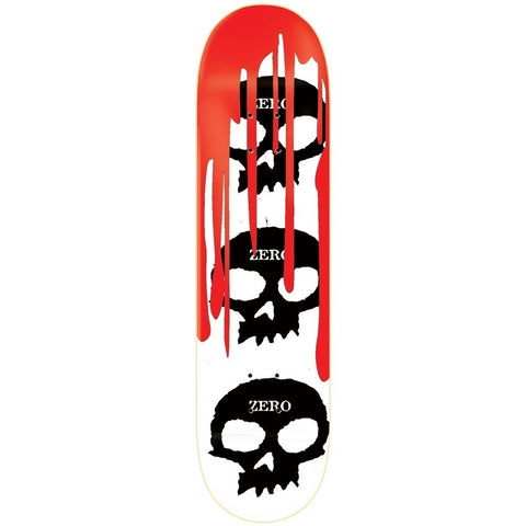 Zero 3 Skull White/Black/Red 8.375 Skateboard Deck