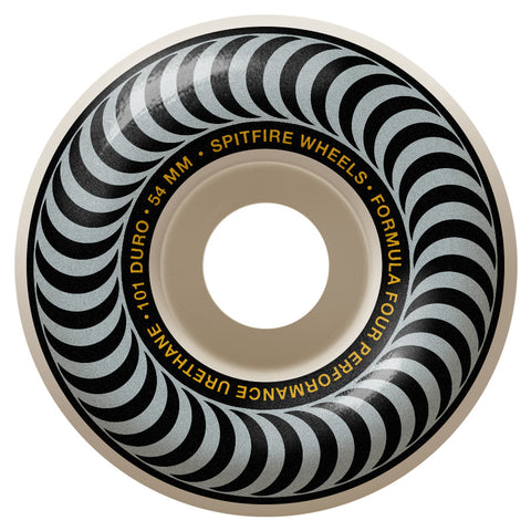 Spitfire Formula 4 Classic Swirl 101D 54mm Grey Skateboard Wheels