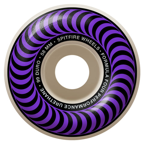 Spitfire Formula 4 Classic Swirl 99D 58mm Purple Skateboard Wheels
