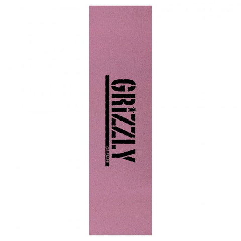 Grizzly Stamp Tinted Pink Skateboard Griptape
