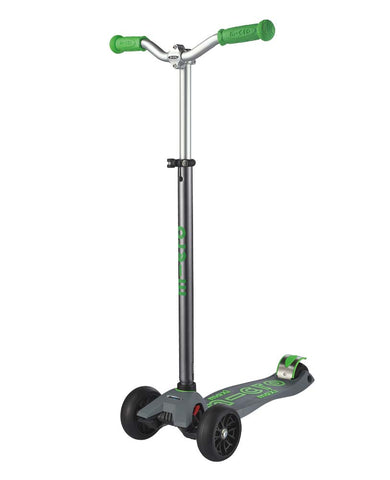 Micro Maxi Deluxe Pro Grey Green Scooter