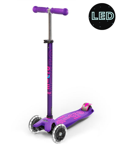 Micro Maxi Deluxe LED Purple Scooter