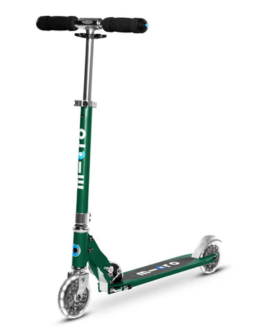 Micro Sprite LED Forest Green Scooter