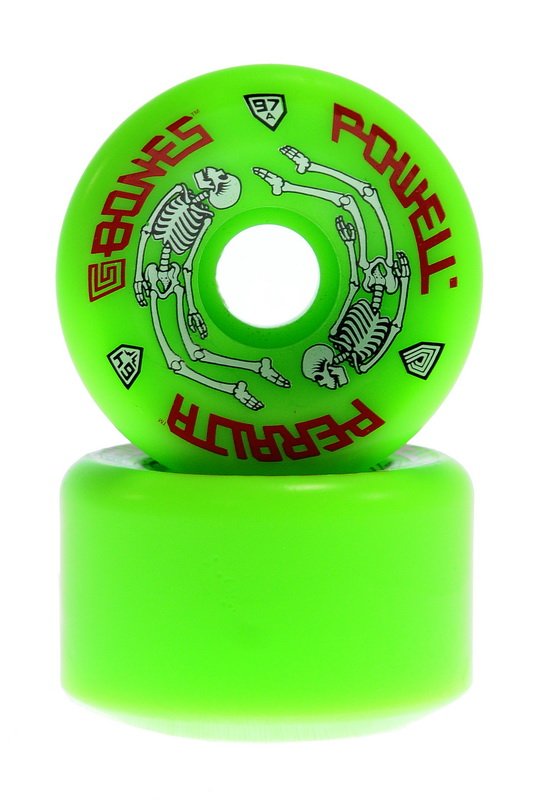 Powell Peralta G-Bones 64mm 97a Skateboard Wheels - Classic White Urethane