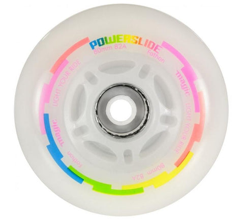 Powerslide LED Fothon Magic 4 Pack Rollerblade Wheels