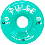 Atom Pulse Lite 62x33mm/78a Light Mint Rollerskate Wheels 4 Pack