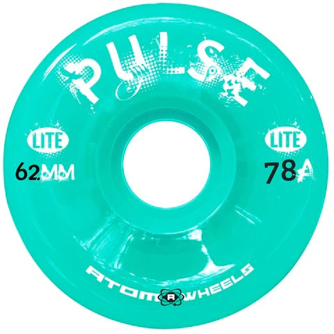 Atom Pulse Lite 62x33mm/78a Light Mint Rollerskate Wheels 4 Pack