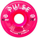 Atom Pulse Lite 62x33mm/78a Pink Rollerskate Wheels 4 Pack