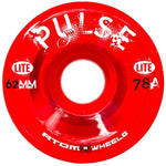 Atom Pulse Lite 62x33mm/78a Red Rollerskate Wheels 4 Pack