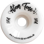 Atom Tone 57mm/97a White 4pk Rollerskate Wheels