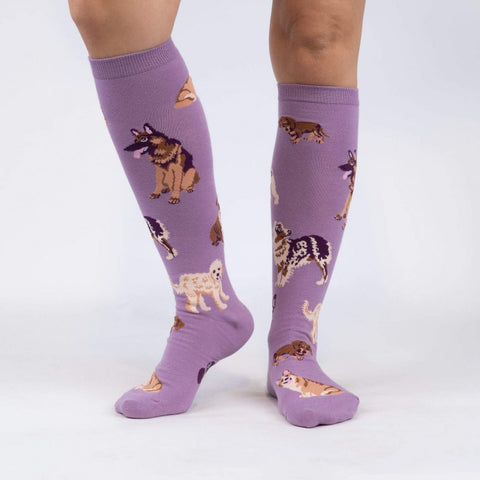 Sock It To Me Stay Pawsitive Adult Knee Socks