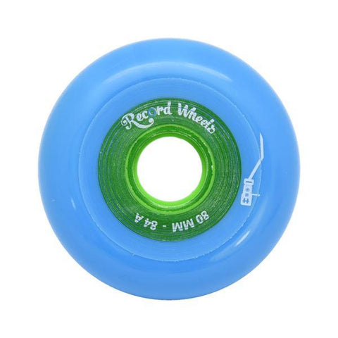 FR Record Blue 76mm/84a 4 Pack Rollerblade Wheels
