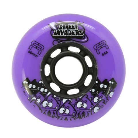 FR Street Invader Purple 72mm/84a 4 Pack Rollerblade Wheels