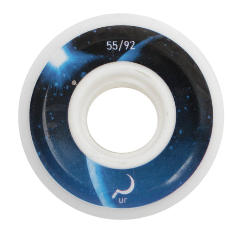 Ground Control UR Moon 55mm/92a White 4 Pack Rollerblade Wheels