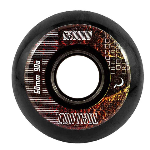 Ground Control CM 60mm/90a Black 4 Pack Rollerblade Wheels
